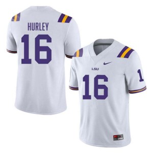 Colin Hurley Fighting Tigers Player #16 College Football Men's Jersey - White 186437-248
