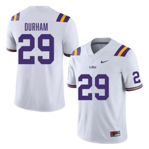 Caden Durham Fighting Tigers Mens 2024-25 College Football #29 Jersey - White 876030-758
