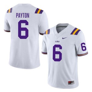 Patrick Payton Fighting Tigers Men's 2024-25 #6 College Football Jersey - White 864346-638