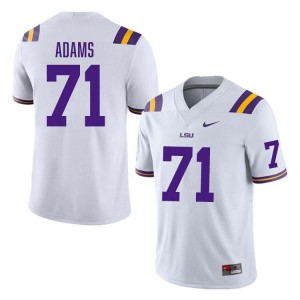 Tyree Adams LSU Men's College Football #71 2024 Jersey - White 327705-196