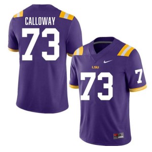 Ethan Calloway LSU Tigers Player #73 Men College Football Jersey - Purple 521082-291
