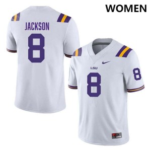 Ja'Keem Jackson LSU College Football Limited #8 Womens Jersey - White 954609-633