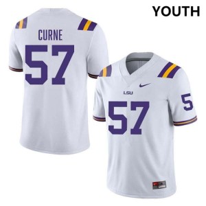 Carius Curne Tiger Nation College Football Youth Official #57 Jersey - White 472393-117