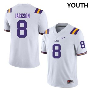 Ja'Keem Jackson Louisiana State Tigers College Football Youth #8 Alumni Jersey - White 979351-307