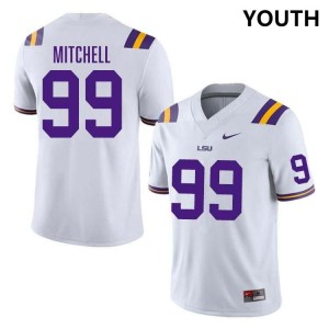 Sydir Mitchell Louisiana State Tigers Youth #99 NCAA College Football Jersey - White 370744-507