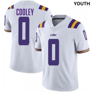 Tamarcus Cooley LSU Official Youth #0 College Football Jersey - White 993052-551
