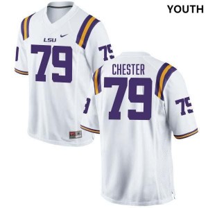 DJ Chester LSU College Football Youth #79 Alumni Jersey - White 219134-810