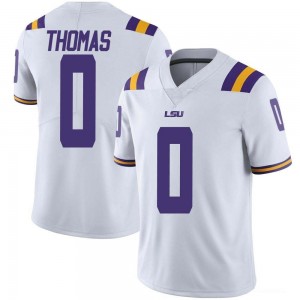 Zavion Thomas LSU Tigers College Football Limited Mens #0 Jersey - White 844899-293