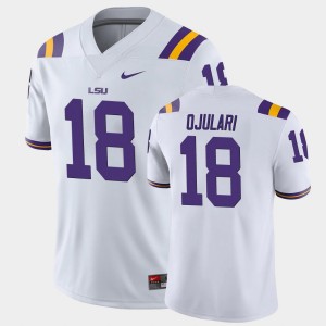 BJ Ojulari LSU Tigers Game #18 Men's Jersey - White 150270-263