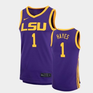 Cam Hayes Fighting Tigers Men Basketball #1 Replica Jersey - Purple 537184-851