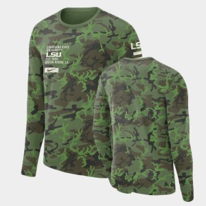 Louisiana State Tigers Men Military Long Sleeve T-Shirt - Camo 914562-249