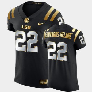 Clyde Edwards-Helaire LSU Men Elite Golden Edition #22 Jersey - Black 414019-123