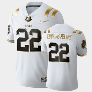 Clyde Edwards-Helaire Fighting Tigers Men's Limited #22 Golden Edition Jersey - White 450478-229