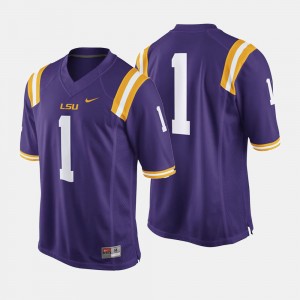 Louisiana State Tigers #1 College Football Men's Jersey - Purple 752815-687