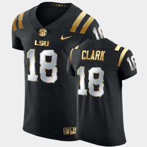 Damone Clark LSU Elite Football Golden Edition #18 Men's Jersey - Black 109806-917
