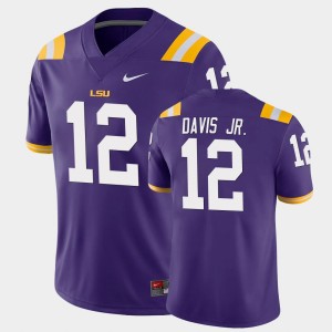 Derrick Davis Jr. Tigers #12 Men Game Jersey - Purple 570010-357