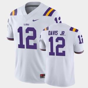 Derrick Davis Jr. Tiger Nation Mens Game #12 Jersey - White 502907-845