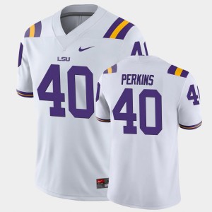 Harold Perkins Fighting Tigers Game #40 Mens Jersey - White 957355-857