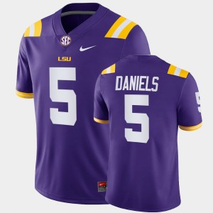 Jayden Daniels LSU Tigers College Football 2022 Trade Men #5 Jersey - Purple 827990-935