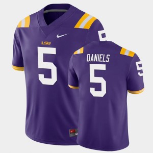 Jayden Daniels Louisiana State Tigers Mens #5 Game Jersey - Purple 774562-763