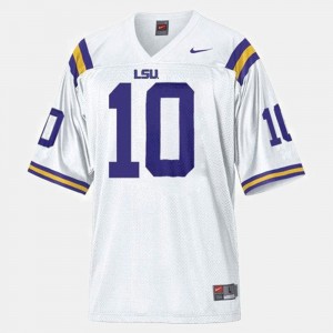 Joseph Addai LSU Tigers College Football #10 Mens Jersey - White 511469-580