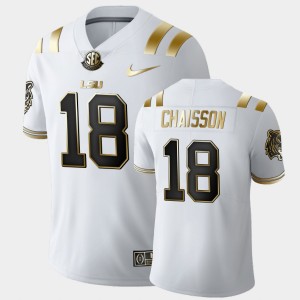 K'Lavon Chaisson LSU Limited #18 Men's Golden Edition Jersey - White 904602-842