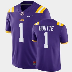 Kayshon Boutte Louisiana State Tigers Mens #1 College Football Game Jersey - Purple 168823-490