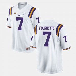 Leonard Fournette Fighting Tigers College Football #7 Mens Jersey - White 639297-668