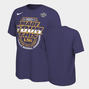 LSU Regional Champions March Madness Men T-Shirt - Purple 678150-983