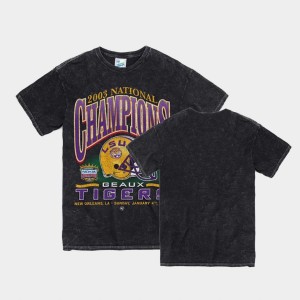 LSU Tigers 2003 National Championship Men's Vintage Tubular T-Shirt - Black 386635-603