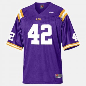 Michael Ford Fighting Tigers Mens #42 College Football Jersey - Purple 119381-693
