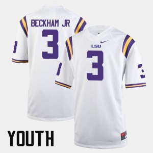 Odell Beckham Jr LSU Tigers #3 Alumni Football Game Youth Jersey - White 156690-170