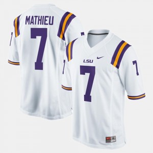 Tyrann Mathieu Louisiana State Tigers Men Alumni Football Game #7 Jersey - White 618085-997