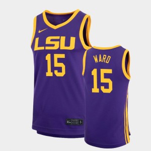 Tyrell Ward LSU Mens #15 Replica Basketball Jersey - Purple 560332-238