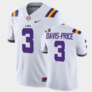 Tyrion Davis-Price LSU Mens College Football #3 Game Jersey - White 393279-994