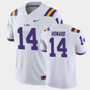 Walker Howard Louisiana State Tigers Game #14 Mens Jersey - White 777931-934