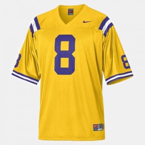 Zach Mettenberger Louisiana State Tigers College Football Men #8 Jersey - Gold 846147-810