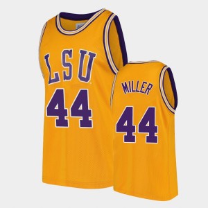 Adam Miller LSU Men College Basketball #44 2021 Transfer Home Jersey - Gold 483757-115