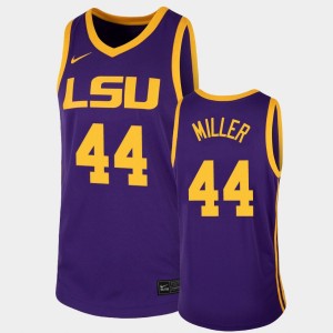 Adam Miller LSU Tigers College Basketball Mens #44 2021 Transfer Away Jersey - Purple 819630-469