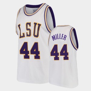 Adam Miller LSU College Basketball 2021 Transfer Alternate Men #44 Jersey - White 175705-261