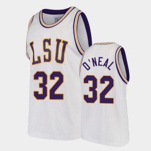 Shareef O'Neal Fighting Tigers #32 College Basketball Men 2020-21 Replica Jersey - White 641109-157