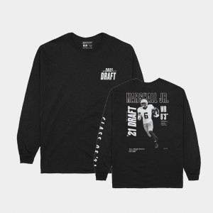 Terrace Marshall Jr. LSU 2021 NFL Draft Men Player Graphic Long Sleeve T-Shirt - Black 731501-222