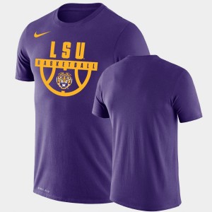 Louisiana State Tigers Drop Legend Performance Basketball Men T-Shirt - Purple 253473-139