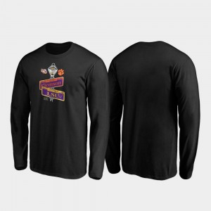 LSU Tigers 2020 National Championship Matchup Men's vs. Clemson Tigers Touchdown Long Sleeve T-Shirt - Black 158822-765