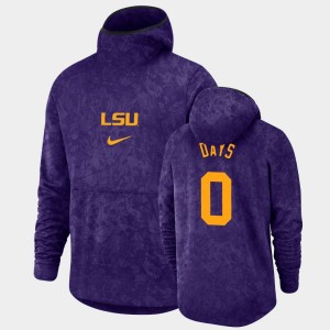Darius Days Tigers Basketball Spotlight Pullover Team Logo Men #0 Hoodie - Purple 957360-665