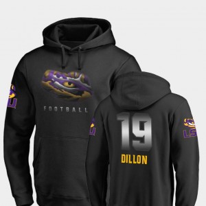 Derrick Dillon Fighting Tigers #19 Midnight Mascot Men Football Hoodie - Black 482924-523