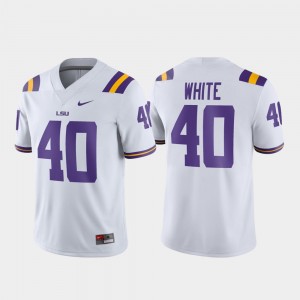 Devin White LSU Men's Football Game #40 Jersey - White 829767-330