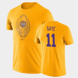Ali Gaye LSU #11 Mens Football Icon Legend T-Shirt - Gold 438568-132