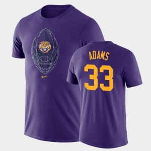 Jamal Adams LSU Tigers Legend Mens #33 Football Icon T-Shirt - Purple 622917-267