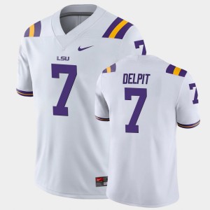 Grant Delpit Louisiana State Tigers Mens College Football #7 Game Jersey - White 191568-886